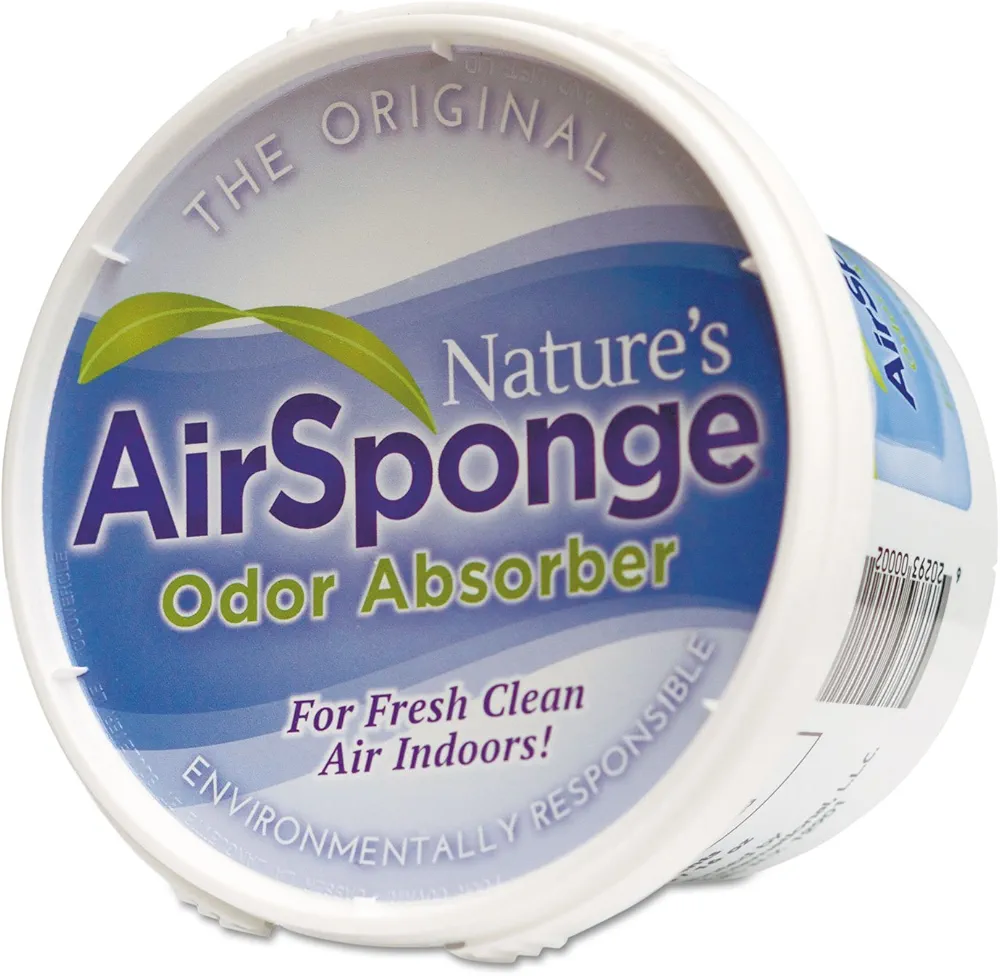 Nature's Air 1012 Odor-Absorbing Replacement Sponge, Neutral, 16 Oz, 12/Carton