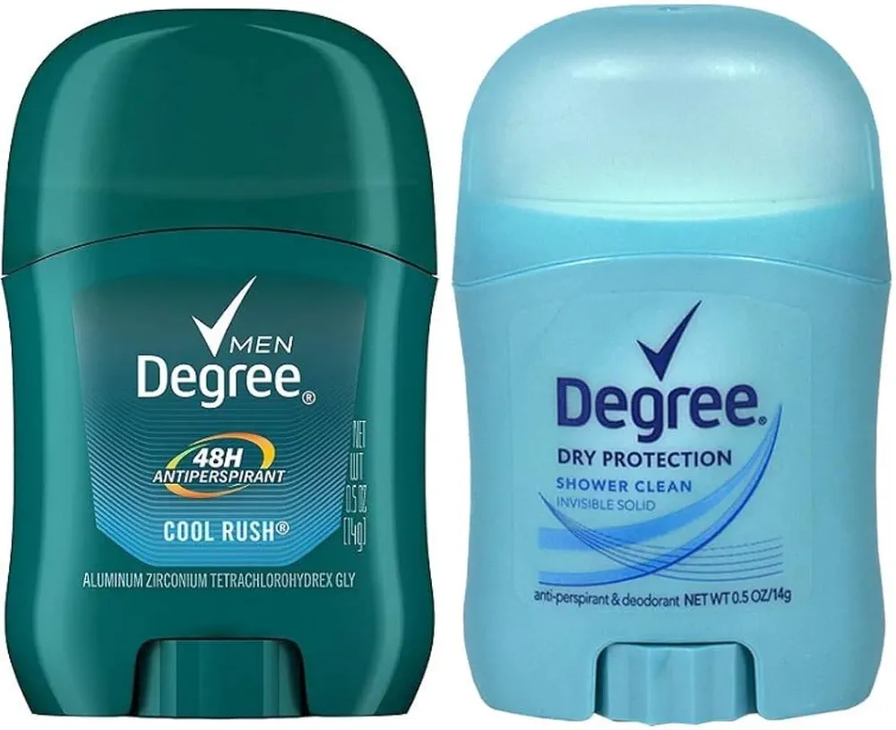 Degree Antiperspirant Deodorant Variety Pack, Cool Rush & Shower Clean, 0.5 OZ (Pack of 24)