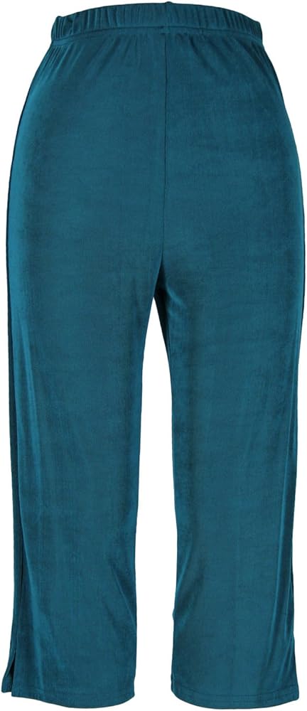 Jostar Women's Basic Capri Pants – Elastic Waist Pull On Non Iron Stretch Trouser