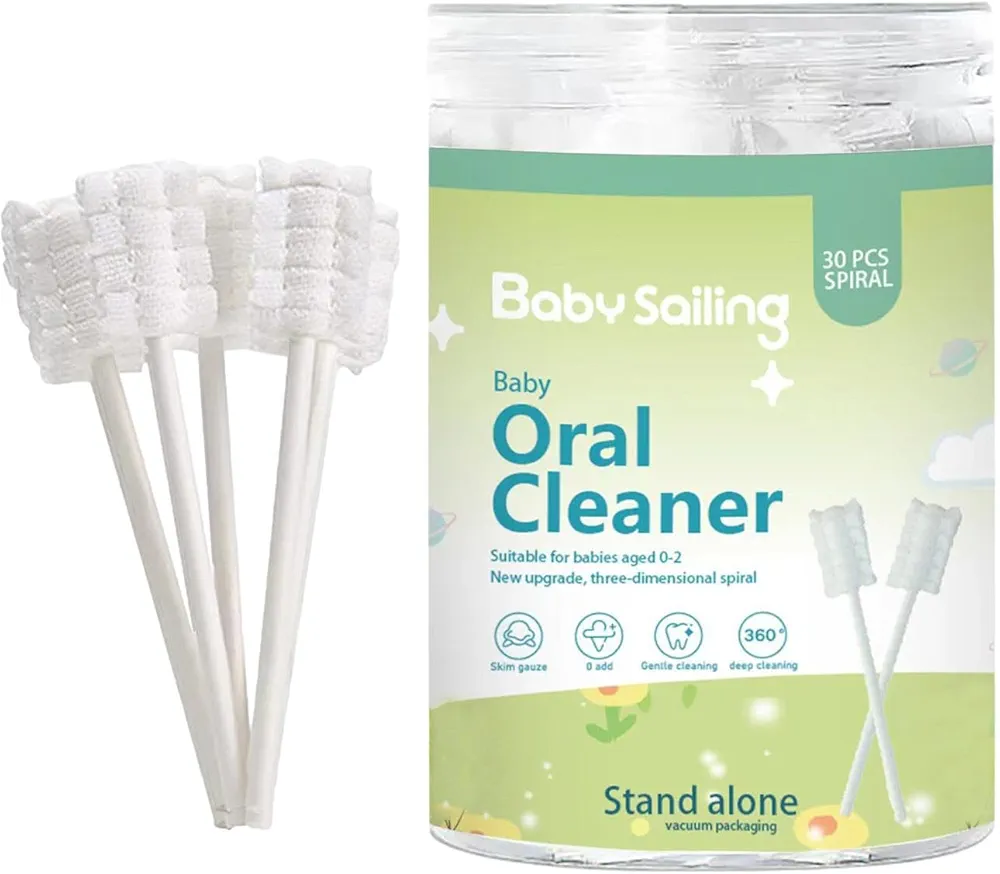 BARASH Baby Cleaning Stick, Tongue Cleaner Toothbrush, Baby Toothbrush, Infant Toothbrush Clean Baby, Deental Care Cleaning Stick, Cleaning Stick for Kids, Home, Travel, Hotel, Outdoors