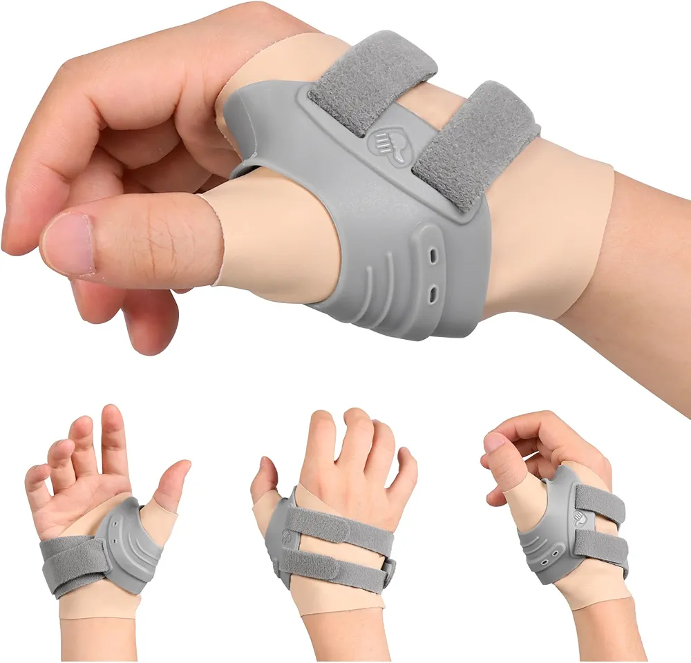 Thumb Support Brace - CMC Joint Stabilizer Orthosis, Thumb Stabilizer Brace for Osteoarthritis, Instability, Tendonitis, Arthritis Pain Relief Spica Splint for Women and Men (Left Hand, Large)