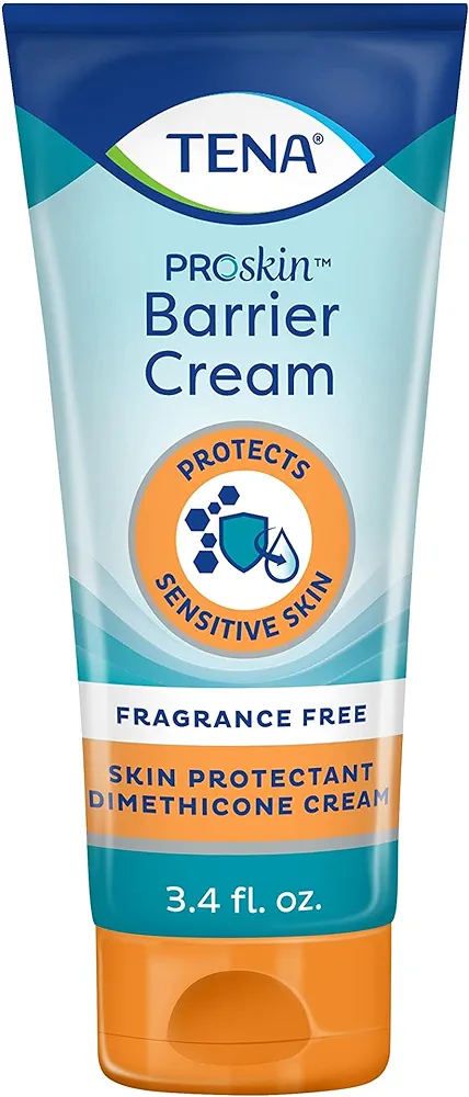 TENA ProSkin Barrier Cream for Fragile Skin, Fragrance Free, 3.4 Fl. Oz, Pack of 1