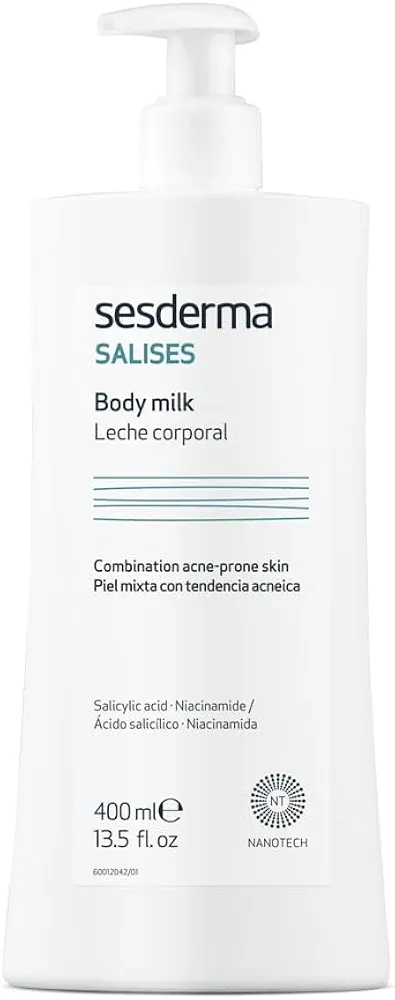 Sesderma SALISES Body Milk | Body Moisturizer | Acne-prone Skins | Oil Control | Sebum Regulator 13.5 fl. Oz