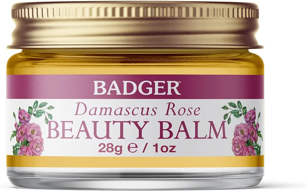 Badger Damascus Rose Beauty Balm - Certified Organic 28 g/1oz