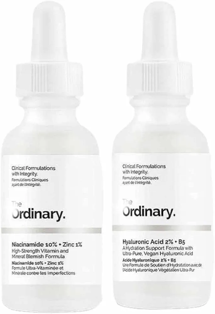 The Ordinary Hyaluronic Acid 2% + B5 + Niacinamide 10% + Zinc 1% | 30ML | 1 OZ | NEW GENERATION | 2-Pack