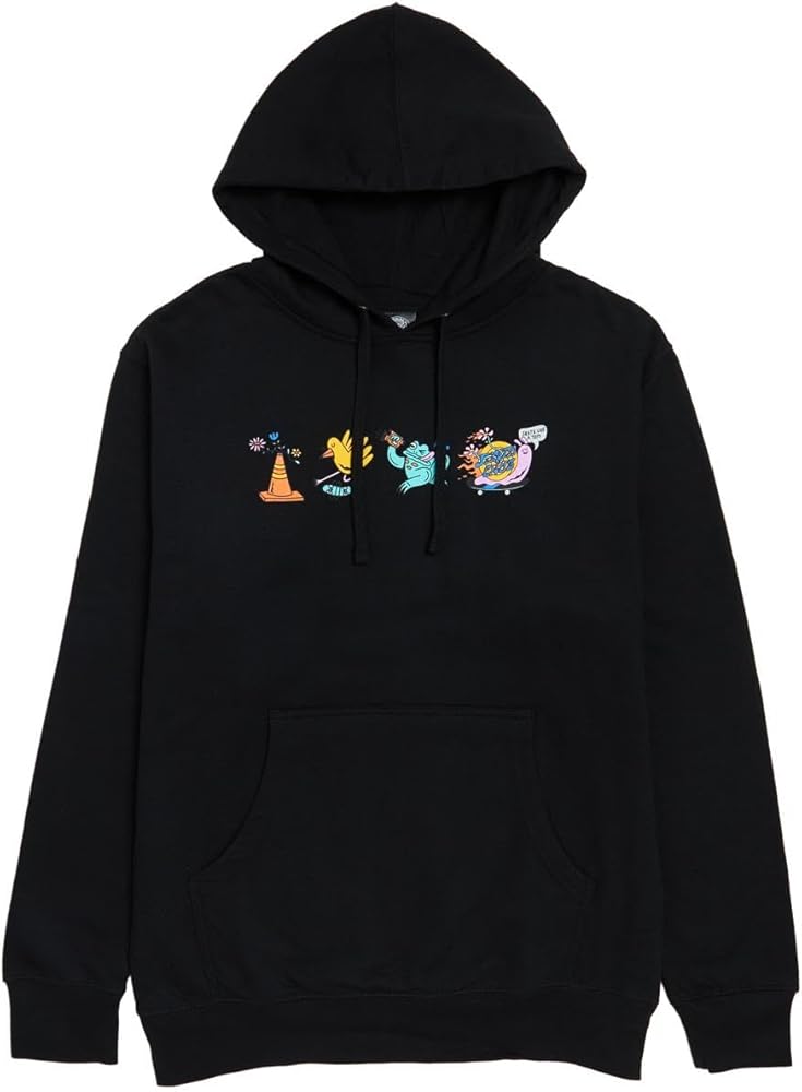 SANTA CRUZ x Skate Like A Girl Front Hoodie - Black - LG