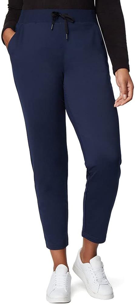 32 DEGREEES Women's Ultra Comfy Everyday Pants| Adjustable Drawstring | 4-Way Stretch | Modern-Fit | Office