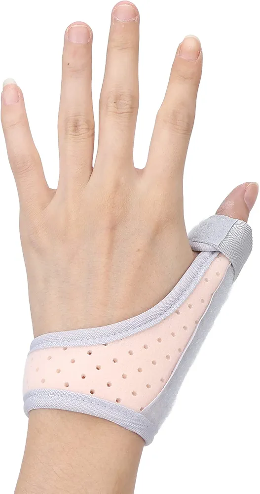 ZJchao Thumb Brace Support for Baby, Lightweight Adjustable Tightness Pain Relief Comfortable Thumb Splint for Children Kids, Soft Thumb Fixation Infant Brace(L)