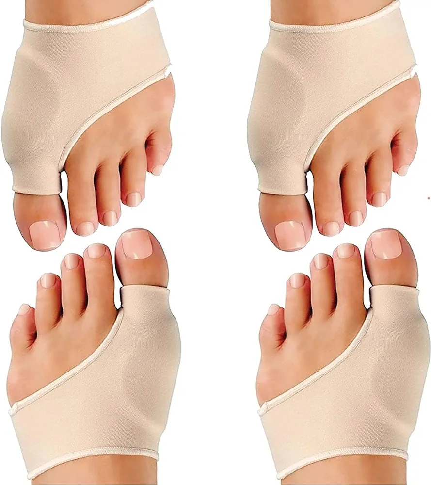 Bunion Corrector and Bunion Relief Sleeve with Gel Relief Pads, 2 Pair Orthopedic Bunion Corrector Brace Protector Bootie Toe Separator for Men Women Hallux Valgus at Day (2 Pair Bunion Corrector)