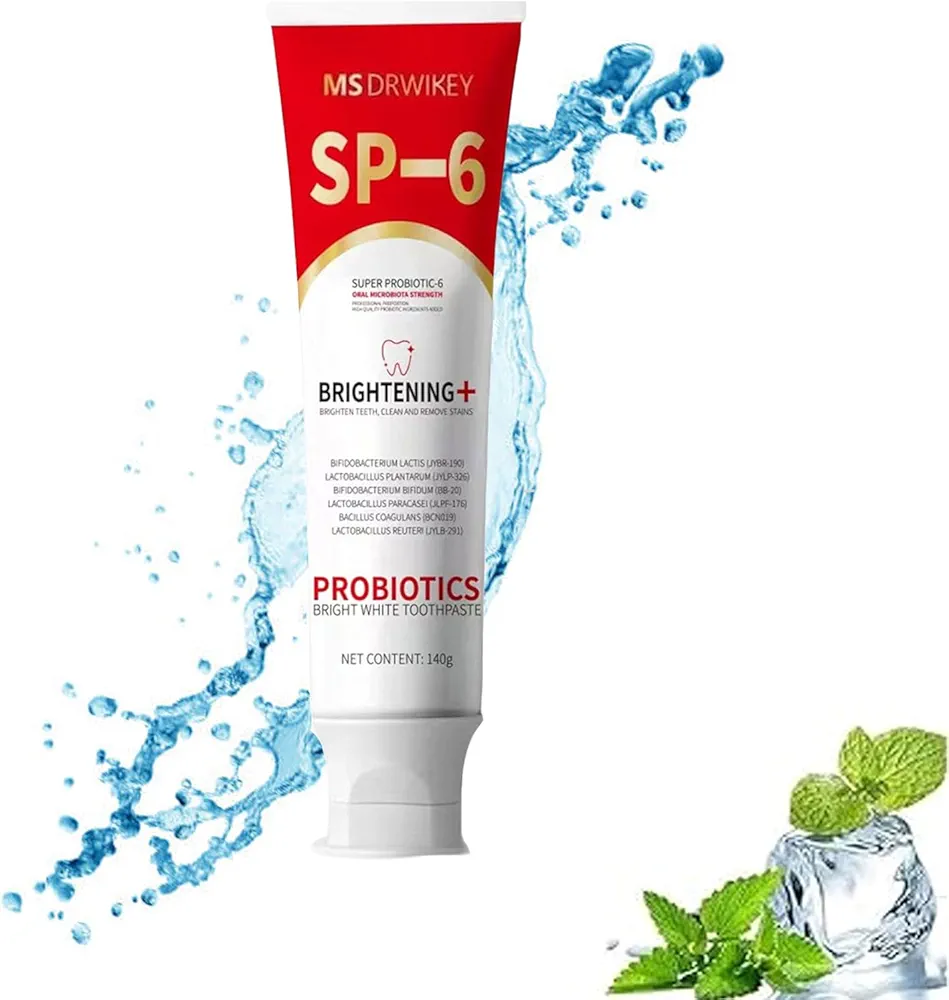 SP-6 Ultra Whitening Toothpaste | Sp 6 Probiotic Toothpaste | Ocean Mint | Fresh Breath & Deep Clean | Whitening & Stain Removal | Natural Ingredients | for Whole Family (1PCS)