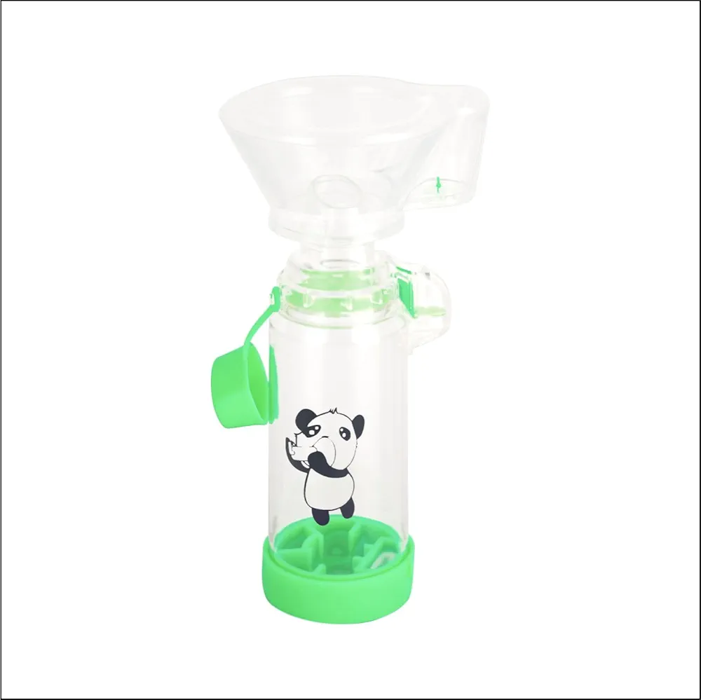 NESSI OTC Spacer Handheld Children's Spacer Panda (Kids-Green-Panda)