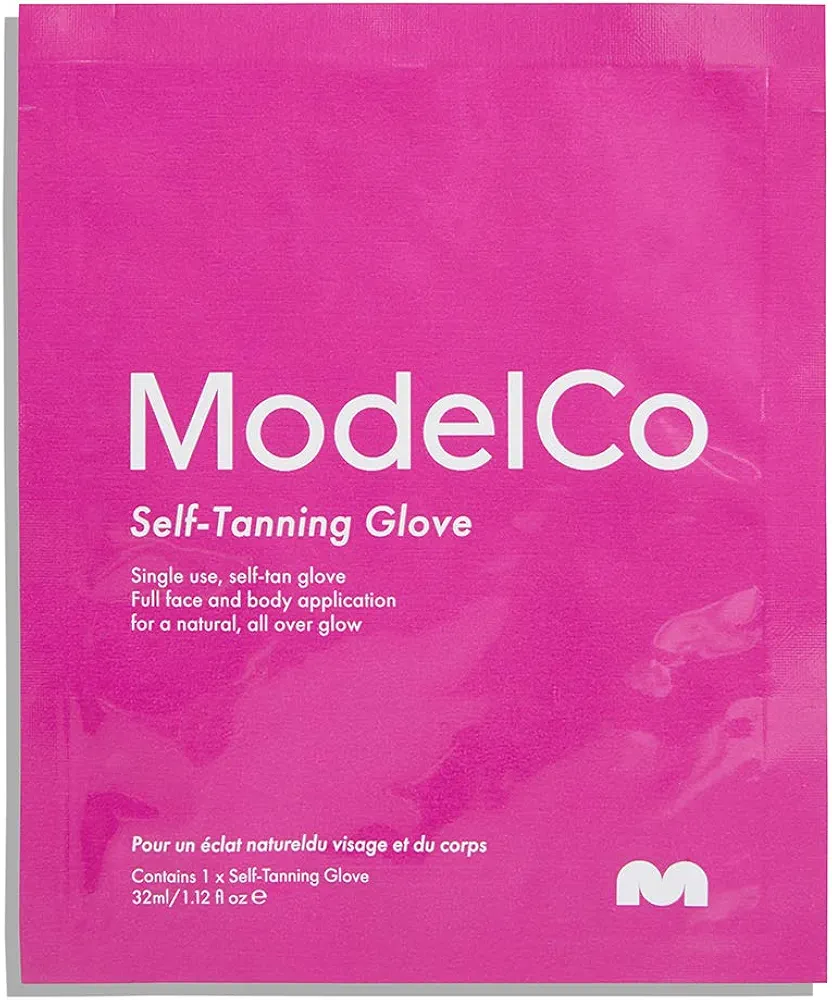 ModelCo Self-Tanning Glove - Long-Lasting, Lightweight, Sun-Kissed Glow - Glides Over Skin Smoothly, Delivering The Perfect Amount Of Formula - Smart One-Use Glove Perfect For Travelling - 1 Pc Mitt