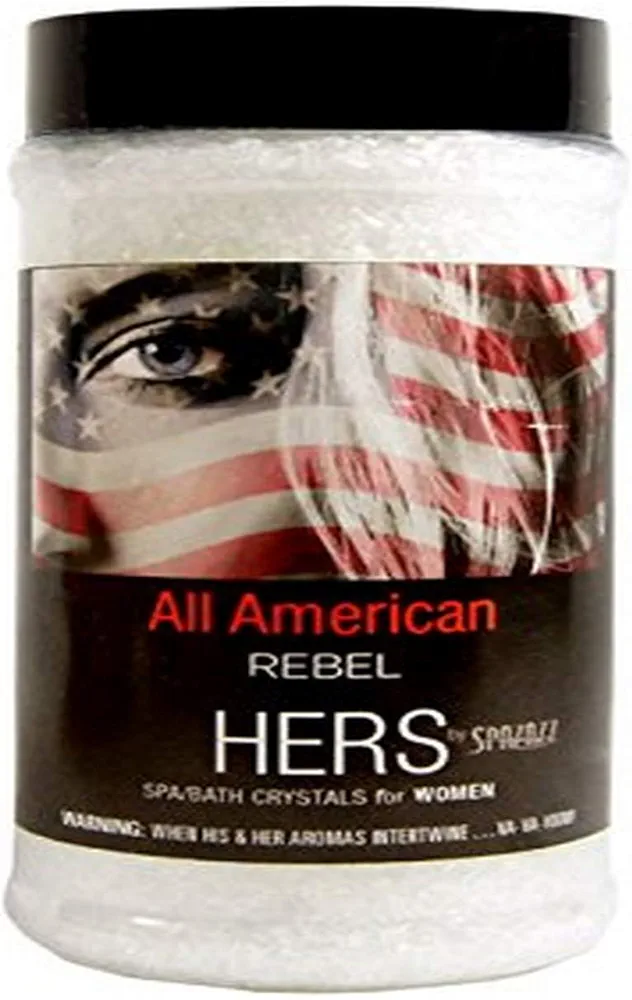 Spazazz SPZ-921 Hers All American Rebel Novelty Crystals Container, 17 oz