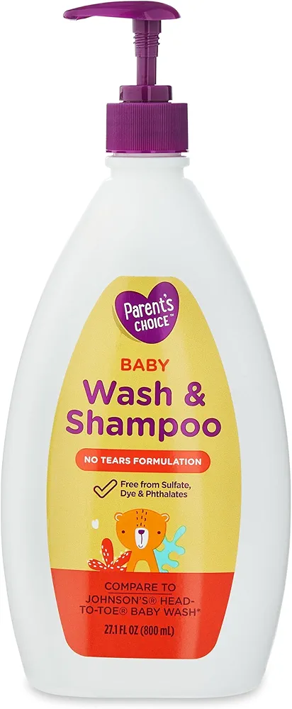 Par'ent's Choice Baby,Wash & Shampoo, 27.1 oz (Pack 01), Beige