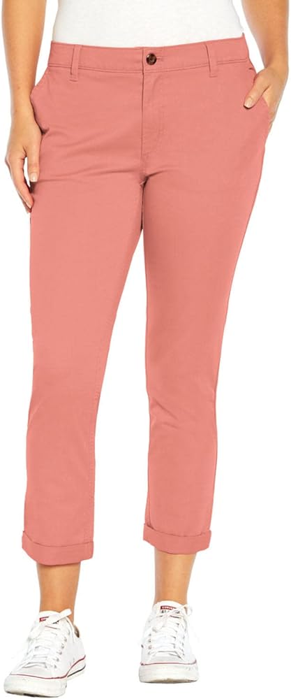 GAP Ladies Twill Pant | Women Working Pants | Twill Pant with Back Patch Pocket - Peach Blossom 6