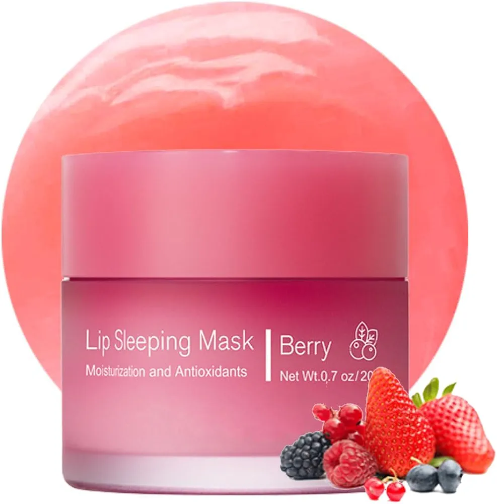 Sleeping lip mask, Nourish & Hydrate Lip Mask With Vitamin C, Antioxidants, Lip Balm, Lip Skin Care, Improve Lip Color, Reduce Lip Lines