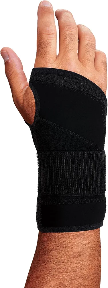 Ergodyne ProFlex 4005 Wrist Brace, Splint Open Stay for Structured Wrist Support, Adjustable Single Strap