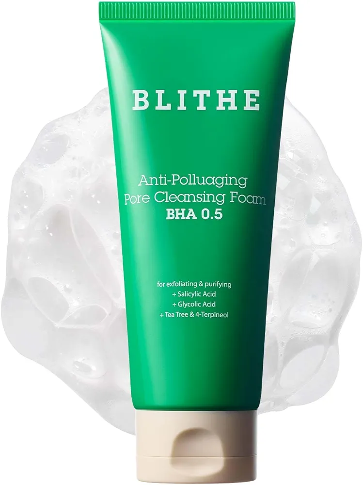 BLITHE AHA BHA Cleanser - Deep Pore Cleanser and Pore Minimizer, Exfoliant for Face, For Clogged Pores, 5.07 Fl Oz