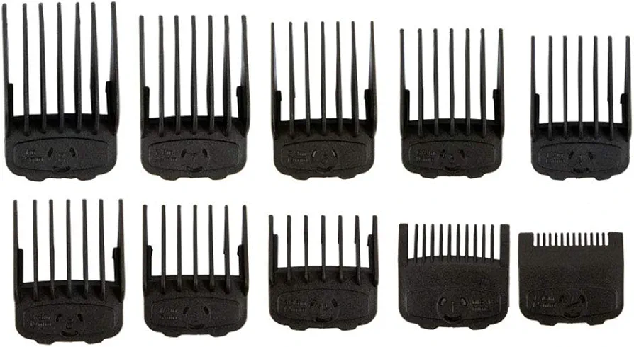 10PCS Guide Combs for Most Hair Limit Comb with Magnet Buckle Design Guide Attachment Hair Guide Comb Hair Guards 1/16