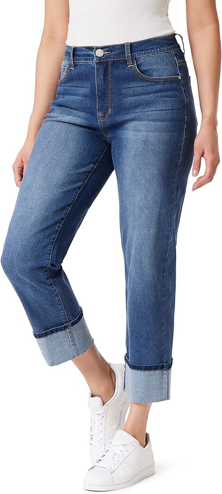 Angels Forever Young Women's Signature Straight Crop Jeans