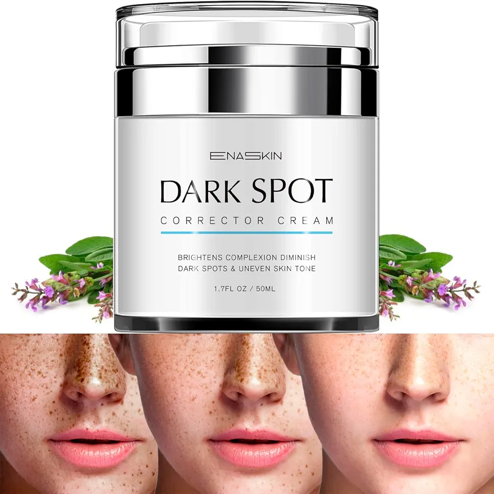 EnaSkin Dark Spot Remover for Face and Body: Natural Ingredient - Freckle/Melasma/Sun Spot/Age Spot Remover - Dark Spot Corrector Cream for Women and Men