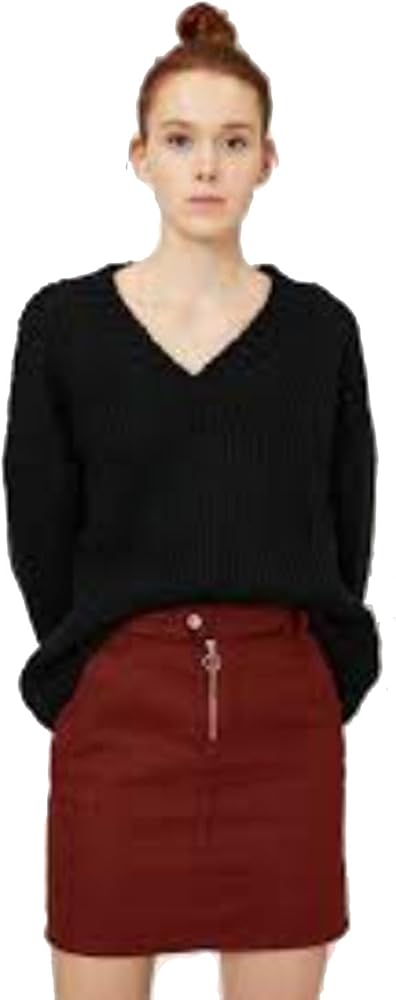 Universal Thread Women's Black Long Sleeve Pullover Sweater- (Black, Small)