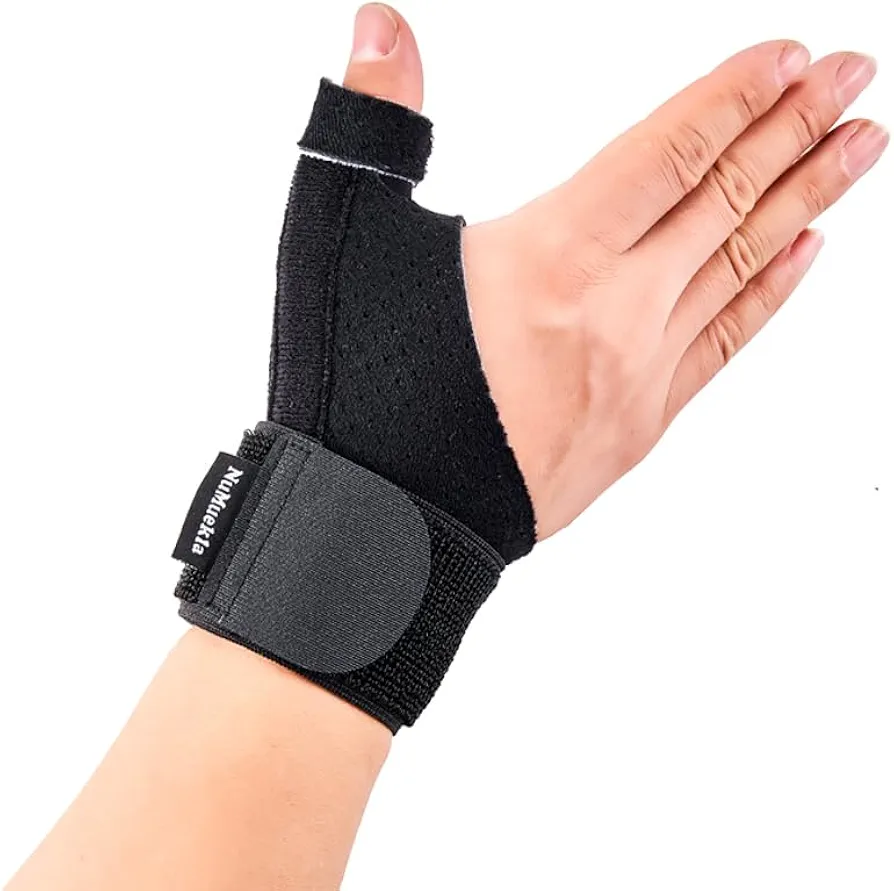 Breathable Thumb Wrist splint Stabilizer for Trigger Finger, Carpal Tunnel Pain Relief,Thumb Spraind,Tendonitis, Arthritis, Lightweight Thumb Wrist brace with Thumb Support -Right