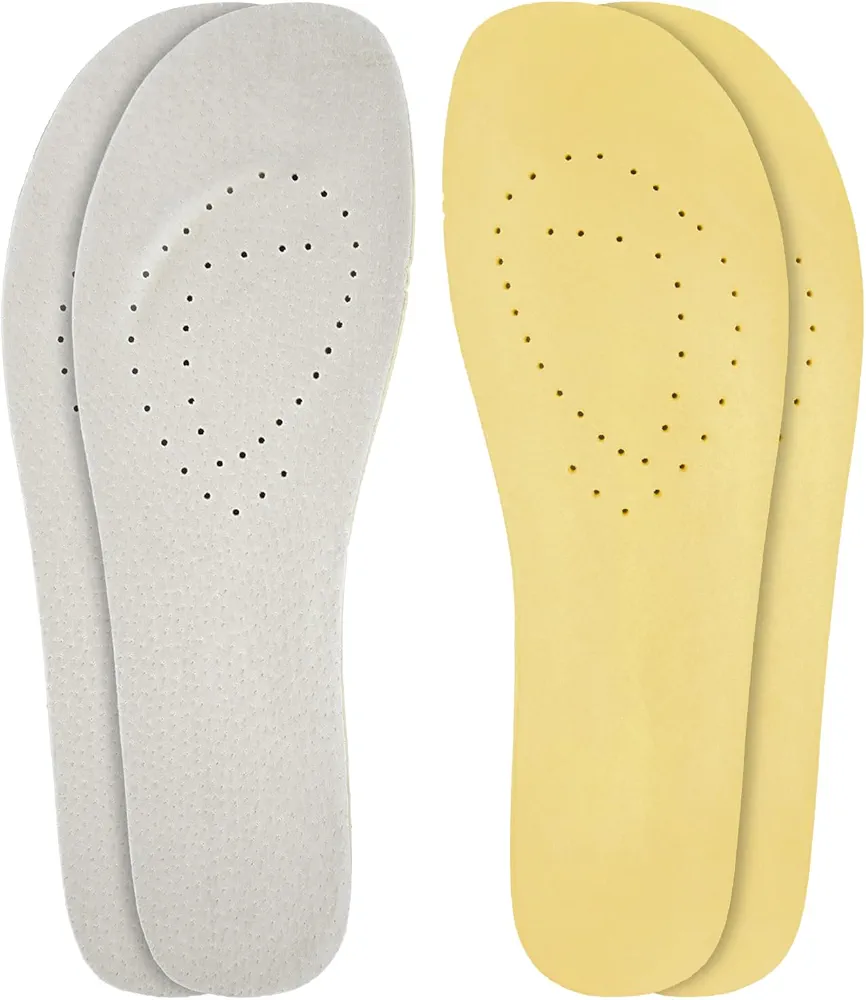 2 Pairs Classic Insoles for Hey Dude Men's Wally Shoes Replacement, Footwear Inserts Comfortable & Light-Weight