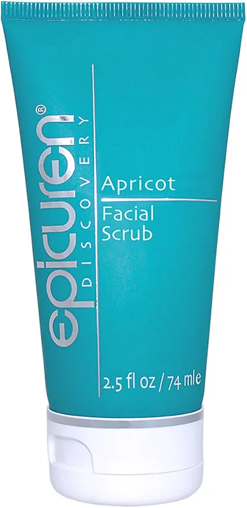 Epicuren Discovery Apricot Facial Scrub, 2.5 Fl Oz Beige with dark brown flecks