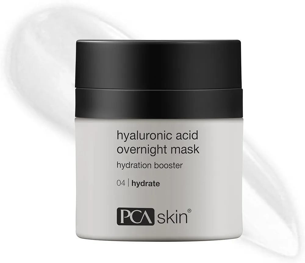 PCA SKIN Overnight Face Mask, Hyaluronic Acid Overnight Mask, Brightening Face Mask Rejuvenates and Hydrates Skin Overnight, Helps Boost Skin Radiance and Luminosity, Anti Aging Face Mask, 1.8 Oz Jar