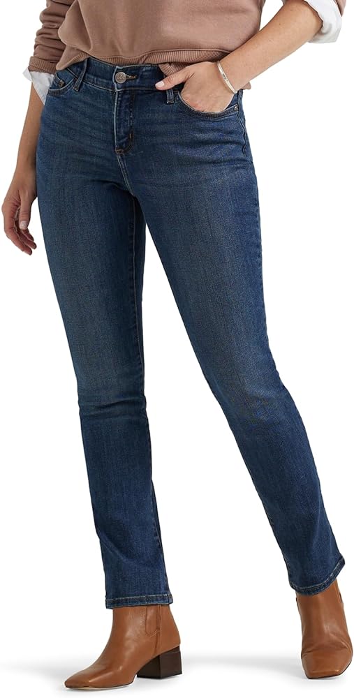 Lee Women's Ultra Lux Comfort with Flex Motion Straight Leg Jean