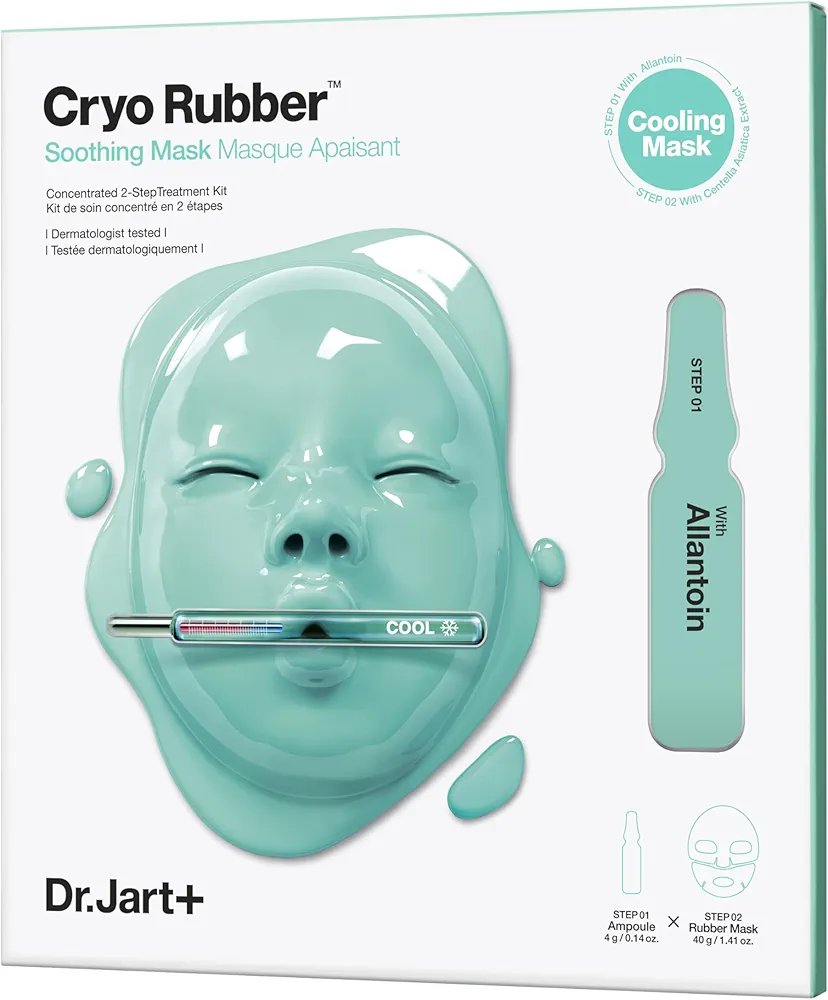 Dr.Jart+ Cryo Rubber Soothing Face Mask | Korean Skin Care, 1.41 Ounce