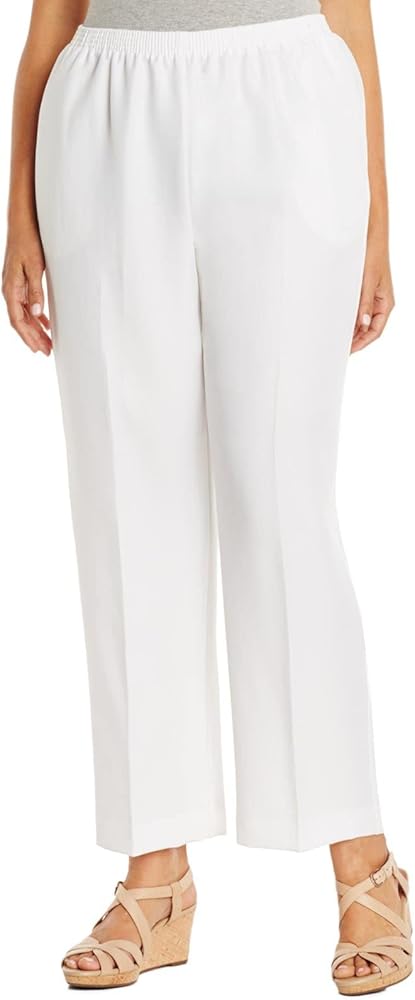 Alfred Dunner Women's Plus Size Poly Proportioned Medium Pant