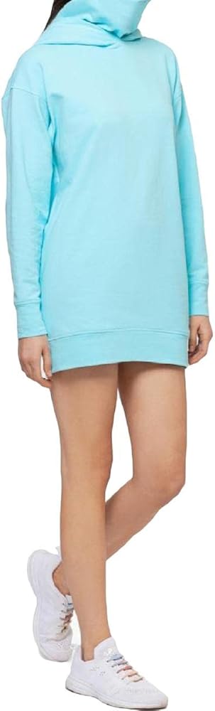 B&A by Betsy and Adam Womens Hoodie Mini Sweatshirt Dress Blue XS