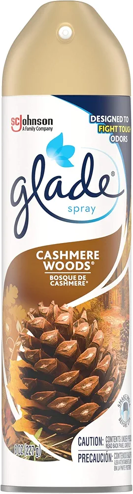 Glade Air Freshener, Room Spray, Cashmere Woods, 8 Oz