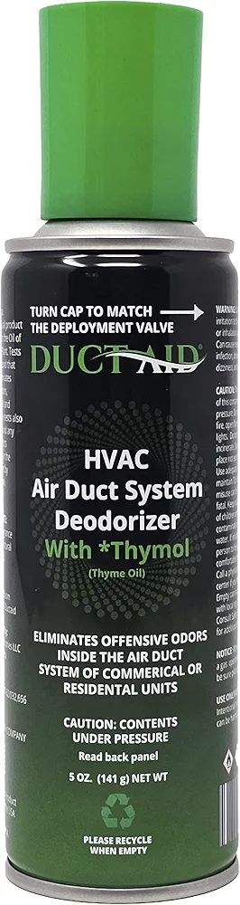 Air Freshener for HVAC Systems, Commercial, Residential & Cars| Made with Thyme extract, natural Plant-based product | Treatment for bad odor, Smoke, Shoes & Pet | Air Duct Deodorizer