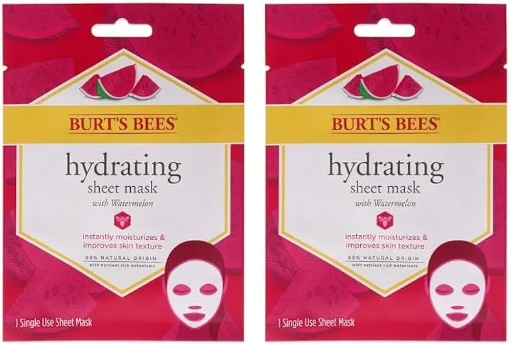 Burt's Bees Hydrating Sheet Mask With Watermelon 1 Pc (Pack of 2)