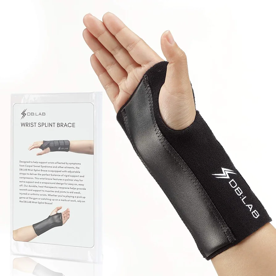 Wrist Splint Brace Night Sleep Support for Carpal Tunnel- Relieves Wrist Pain, Sprains, Tendonitis, Arthritis - Adjustable for Women and Men - Left Hand, X-Large, Single