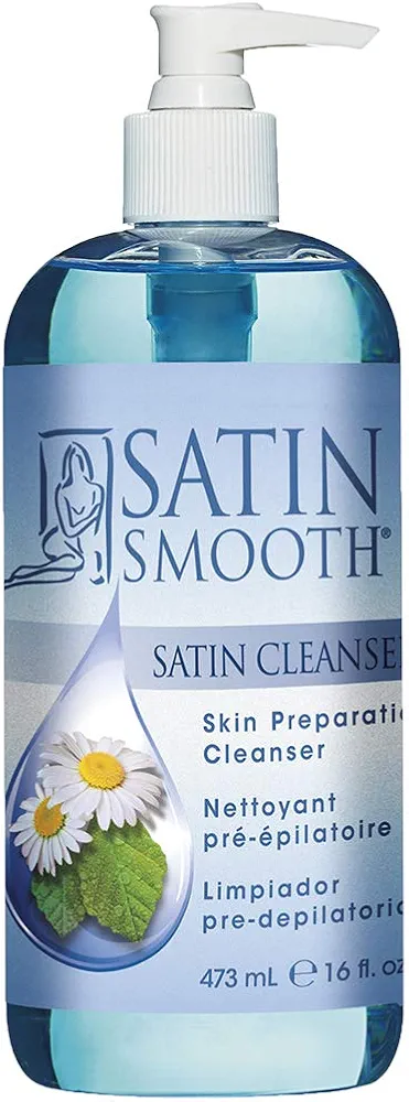 Satin Smooth Satin Cleanser Skin Preparation Cleanser, 16 oz