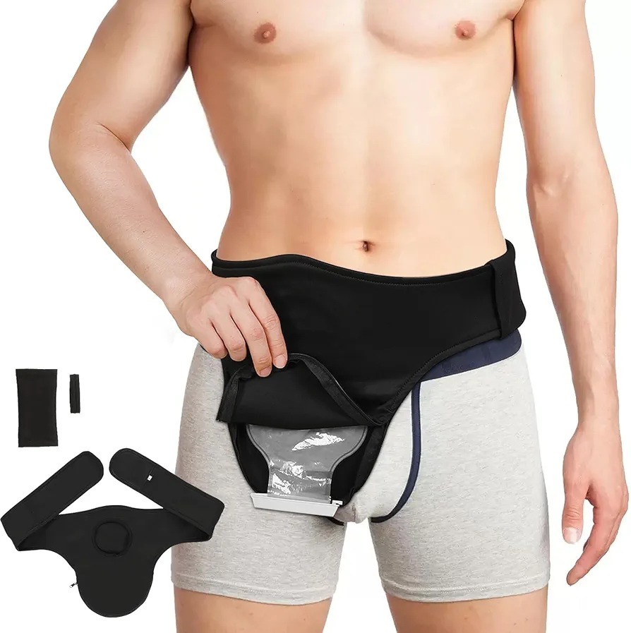 Ostomy Belt Black - Stealth Colostomy Belt for Ostomy Bag, Ostomy Wrap, Ostomy Support Belt, Colostomy Bag Covers for Sport & Daily Life