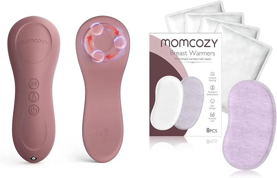 Momcozy Kneading Lactation Massager & Instant Heat Breast Warmers