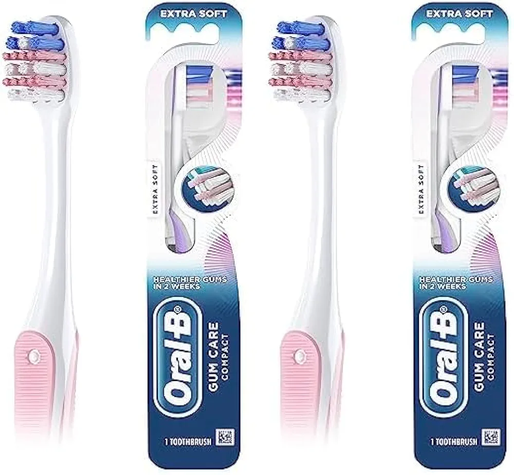 Oral-B Gum Care Sensitive Toothbrushes, Extra Soft, 2 Count