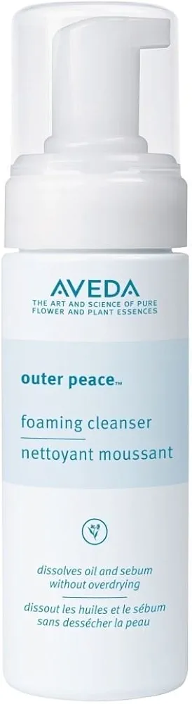 Aveda Outer Peace Foaming Cleanser 4.2 oz Deeply Cleanses Pores Without Irritating Skin