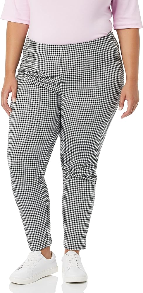 Amazon Essentials Women's Slim-Fit Bi-Stretch Side Zip Ankle Pant