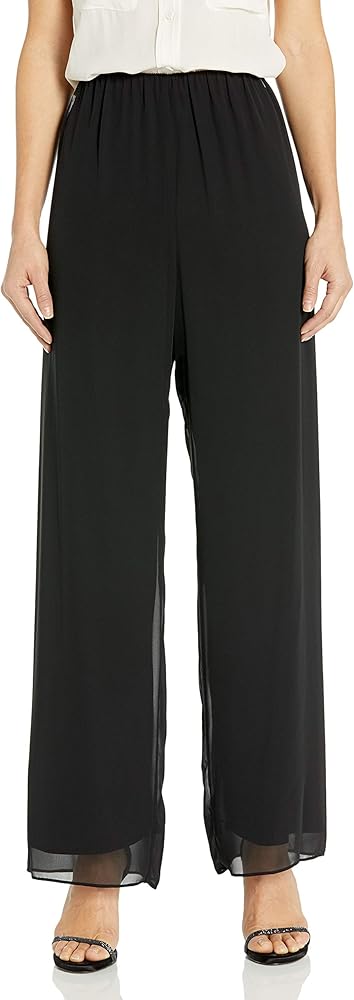 Alex Evenings Women's Full Length Straight Leg Dress Pant (Regular and Petite)