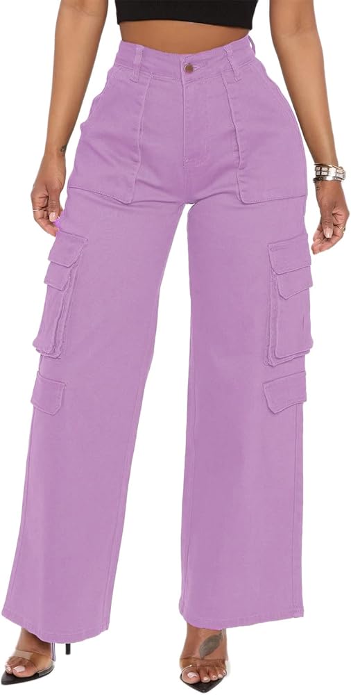 BEJONS Women’s Relaxed Fit All Day High Waist Cargo Pants