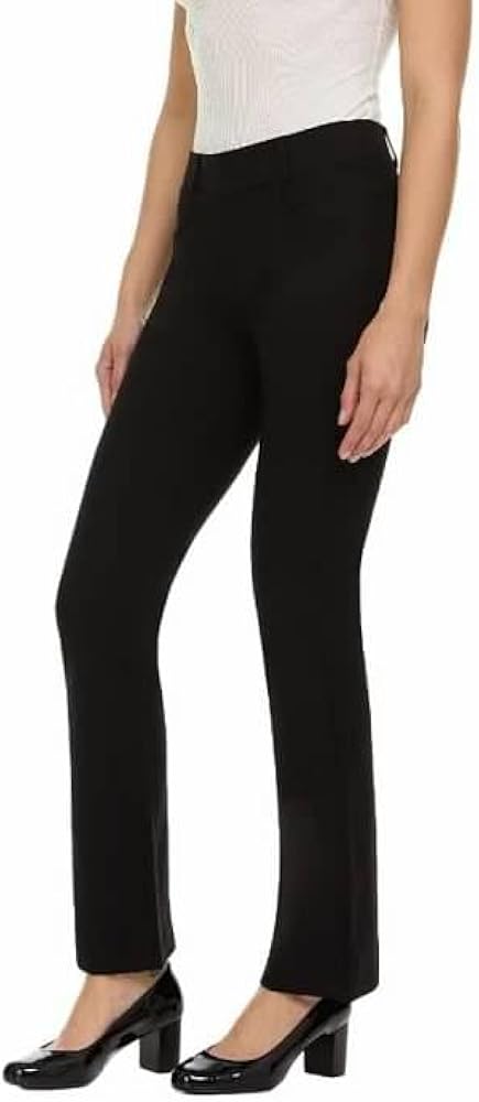 ZayWay Women's Stretch Bootcut Dress Pants with Pockets - Wear to Work - Ponte Treggings