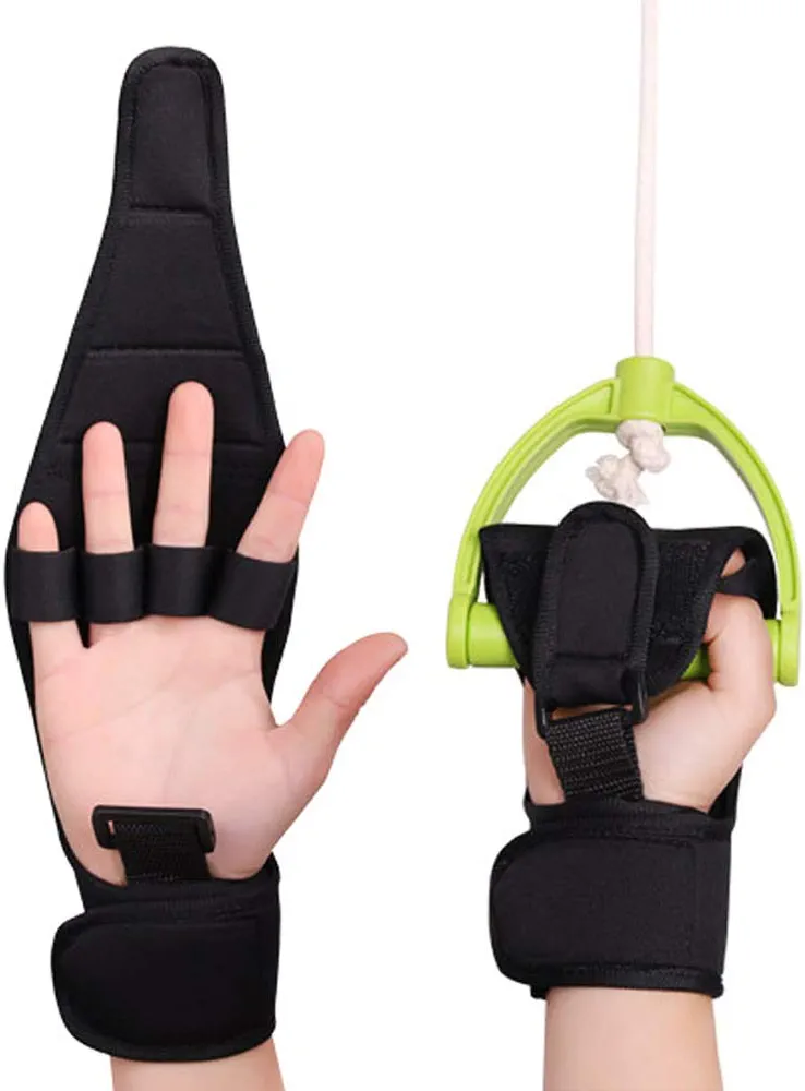 KIKIGOAL Finger Splint Brace Ability, Finger Gloves Brace Elderly Fist Stroke Hemiplegia Hand Training