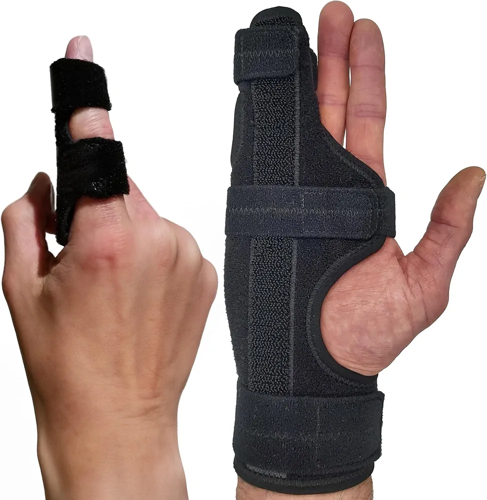 ARMSTRONG AMERICA Metacarpal Finger Splint (Right Small) + Finger Splints Bundle