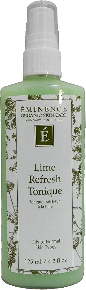 Eminence Organic Skincare Lime Refresh Tonique, Green, 4.2 Fl Oz